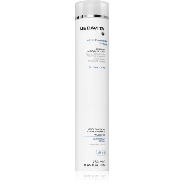  Medavita Lotion Concentree Homme Male Anti-hair Loss Treating Shampoo Szampon Przeciw Wypadaniu Włosów Dla Mężczyzn 250 Ml 