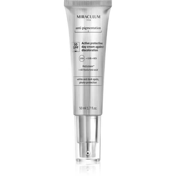  Miraculum Anti- Pigmentation Spf 50 Krem Ochronny Na Dzień Przeciw Przebarwieniom Skóry Spf 50 50 Ml 
