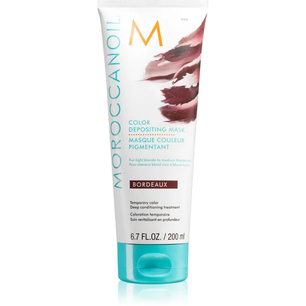  Moroccanoil Color Depositing Delikatna Odżywiająca Maska Bez Trwałych Pigmentów Barwiących Bordeaux 200 Ml 