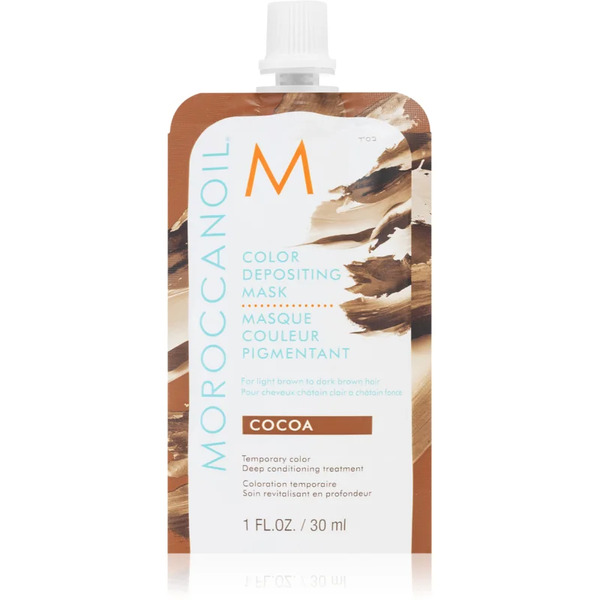  Moroccanoil Color Depositing Delikatna Odżywiająca Maska Bez Trwałych Pigmentów Barwiących Cocoa 30 Ml 