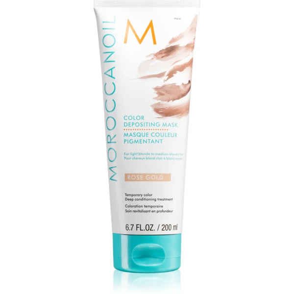  Moroccanoil Color Depositing Delikatna Odżywiająca Maska Bez Trwałych Pigmentów Barwiących Rose Gold 200 Ml 