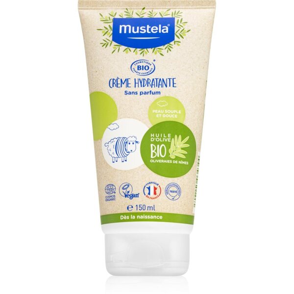  Mustela Bio Hydrating Cream With Olive Oil Krem Nawilżający Do Twarzy I Ciała Dla Dzieci Od Urodzenia 150 Ml 