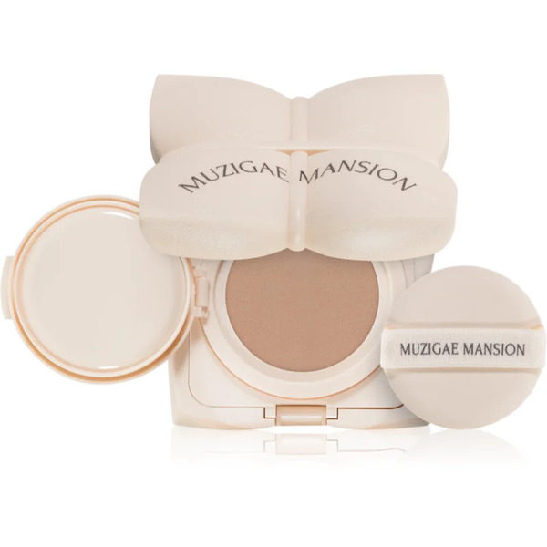  Muzigae Mansion Sleek Water Cushion Długotrwały Podkład W Gąbce O Działaniu Nawilżającym Odcień P21 15 G 