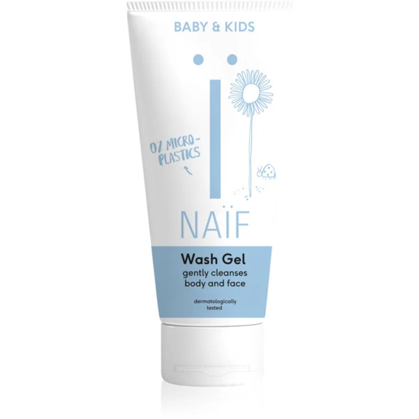  Naif Baby & Kids Wash Gel Oczyszczający żel Do Mycia Dla Dzieci I Niemowląt Do Ciała I Twarzy 200 Ml 