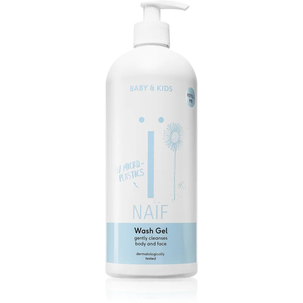  Naif Baby & Kids Wash Gel Oczyszczający żel Do Mycia Dla Dzieci I Niemowląt Do Ciała I Twarzy 700 Ml 
