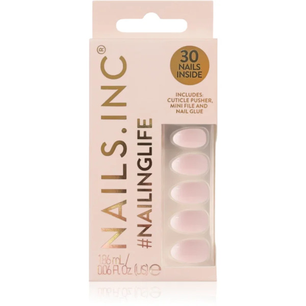  Nails Inc. #nailinglife Press-on Nails Sztuczne Paznokcie Odcień So Selena Nude Ombré Effect 33 Szt. 