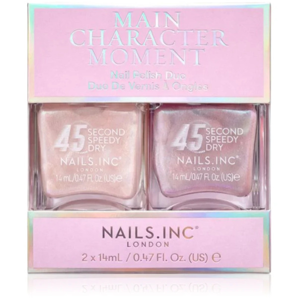  Nails Inc. 45 Second Speedy Gloss Lakier Do Paznokci Podwójne Opakowanie Odcień Main Character Moment 2x14 Ml 