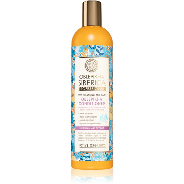  Natura Siberica Oblepikha (sea-buckthorn) Głęboko Oczyszczająca Odżywka Do Włosów Normalnych I Przetłuszczających Się 400 Ml 