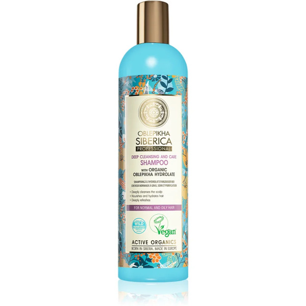  Natura Siberica Oblepikha (sea-buckthorn) Szampon Głęboko Oczyszczający Do Włosów Normalnych I Przetłuszczających Się 400 Ml 