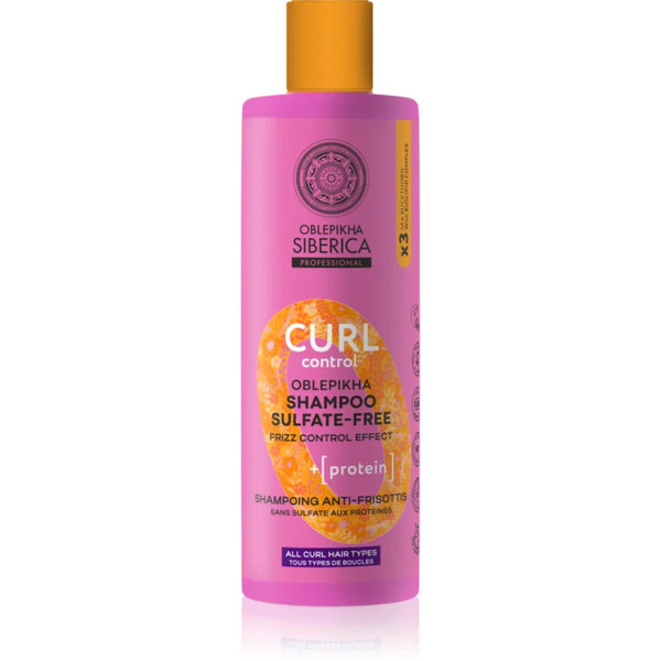  Natura Siberica Oblepikha Siberica Curl Control Szampon Proteinowy Do Włosów Kręconych Bez Siarczanów 400 Ml 