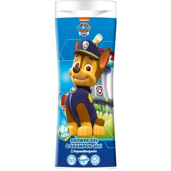  Nickelodeon Paw Patrol Shower Gel& Shampoo 2in1 Szampon I żel Pod Prysznic Dla Dzieci Bubble Gum 300 Ml 
