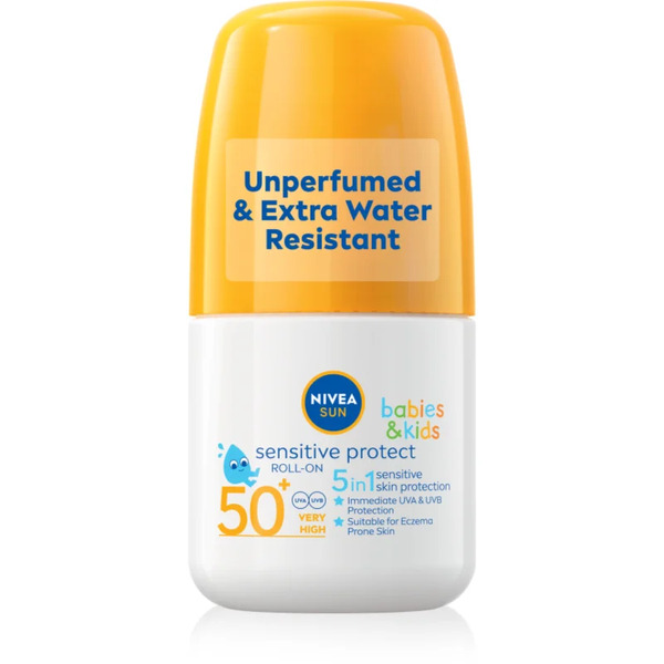  Nivea Sun Babies & Kids Mleczko Do Opalania Dla Dzieci Roll-on Spf 50+ 50 Ml 