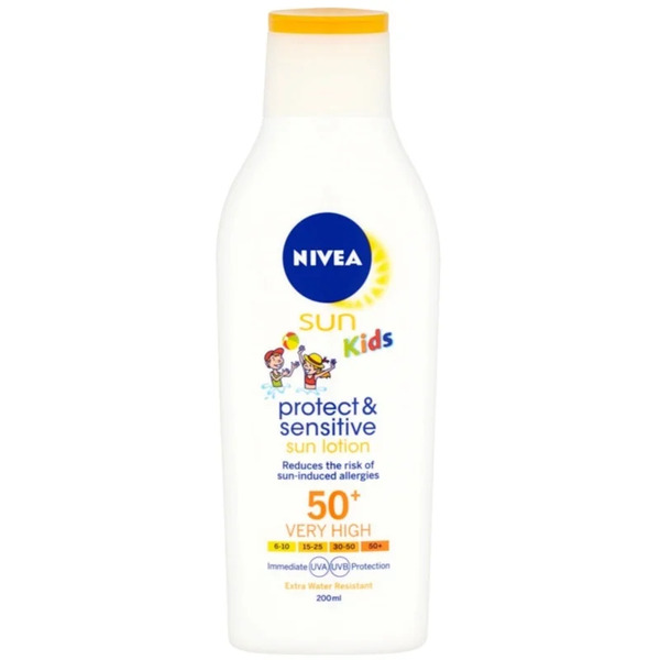  Nivea Sun Kids Mleczko Do Opalania Dla Dzieci Spf 50+ 200 Ml 