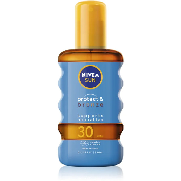  Nivea Sun Protect & Bronze Suchy Olejek Do Opalania Spf 30 200 Ml 
