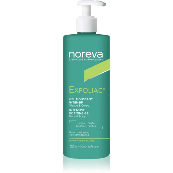  Noreva Exfoliac Intensive Foaming Gel Pieniący Się żel Myjący Przeciw Niedoskonałościom Skóry 400 Ml 