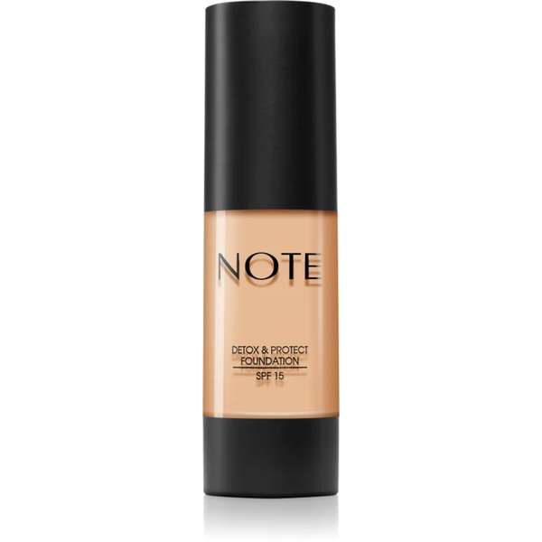  Note Cosmetique Detox & Protect Podkład W Płynie Z Matowym Wykończeniem Spf 15 Odcień 02 Natural Beige 30 Ml 