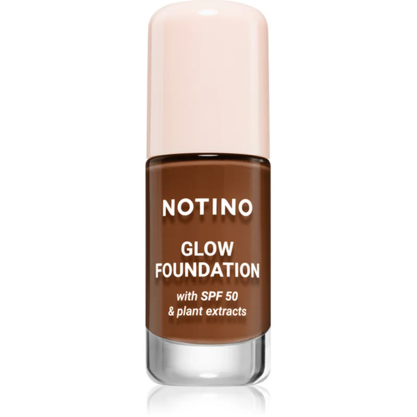  Notino Foundation Glow Foundation With Spf 50 & Plant Extracts Podkład Rozjaśniający Spf 50 03 Deep Warm 30 Ml 