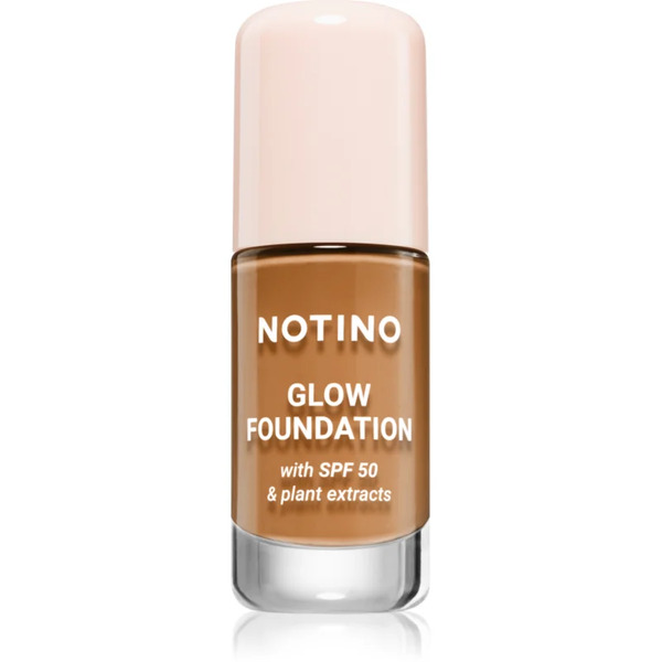  Notino Foundation Glow Foundation With Spf 50 & Plant Extracts Podkład Rozjaśniający Spf 50 01 Medium Deep Warm 30 Ml 
