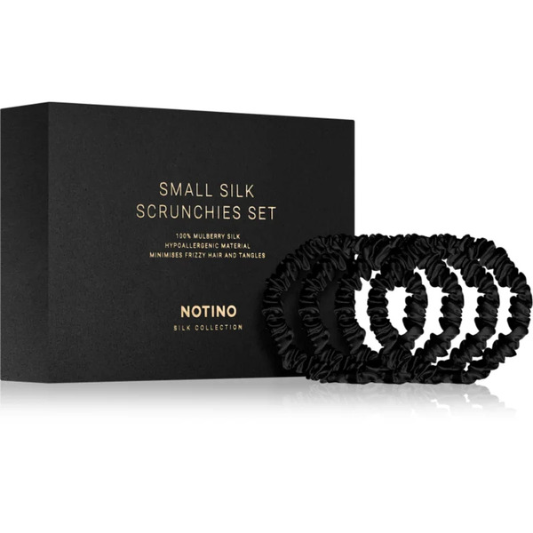  Notino Silk Collection Small Scrunchie Set Zestaw Jedwabnych Gumek Do Włosów Odcień 