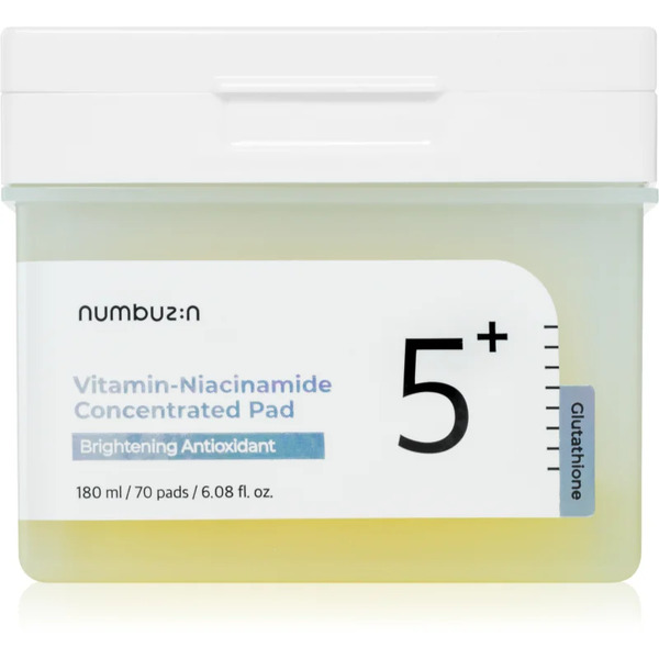  Numbuzin No. 5 Glutathione Vitamin Concentrated Toner Pad Tonizujące Płatki Do Twarzy Do Rozjaśnienia I Nawilżenia 70 Szt. 