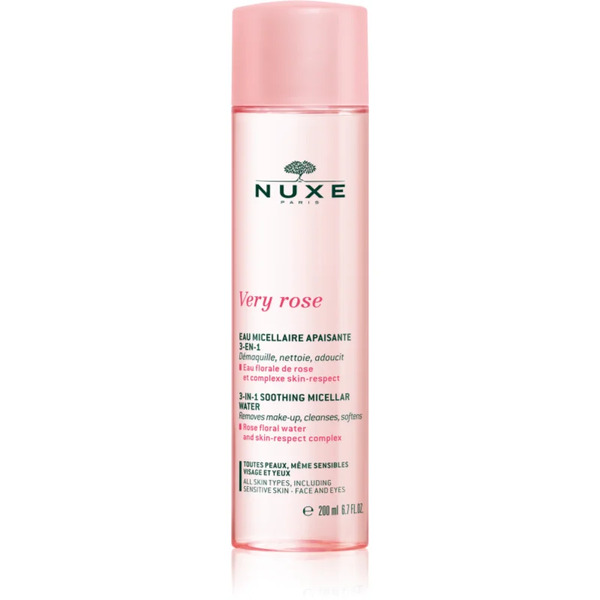  Nuxe Very Rose 3-in-1 Soothing Micellar Water Woda Micelarna łagodząca Do Twarzy I Okolic Oczu 200 Ml 