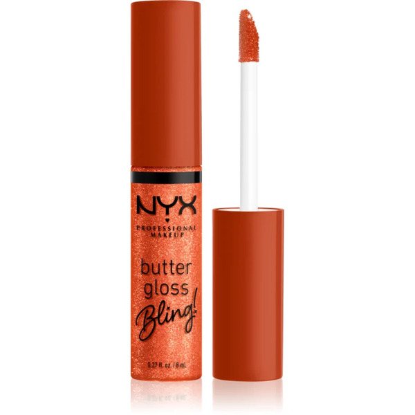  Nyx Professional Makeup Butter Gloss Bling Błyszczyk Do Ust Z Błyszczącymi Cząsteczkami Odcień 06 Shimmer Down 8 Ml 