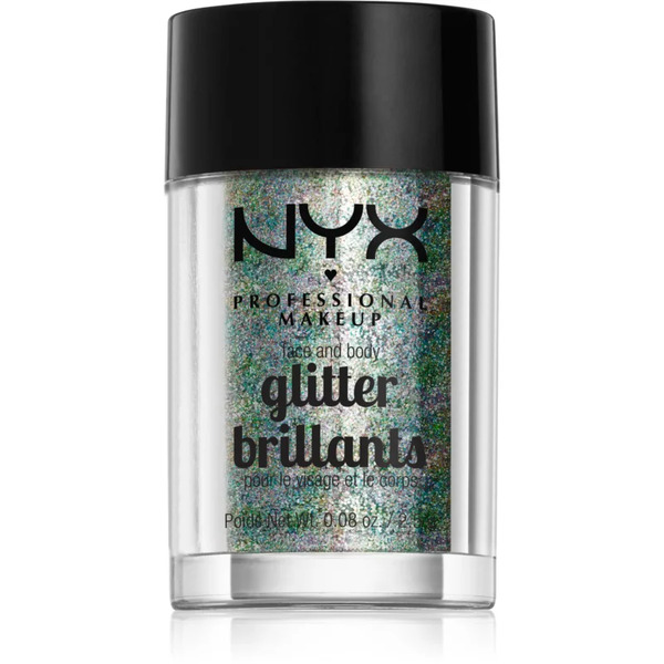  Nyx Professional Makeup Face & Body Glitter Brillants Brokat Do Twarzy I Ciała Odcień 06 Crystal 2.5 G 
