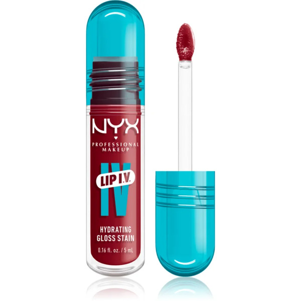  Nyx Professional Makeup Lip Iv Długotrwały Błyszczyk Do Ust O Działaniu Nawilżającym Odcień 10 - Berry Thirsty 5 Ml 