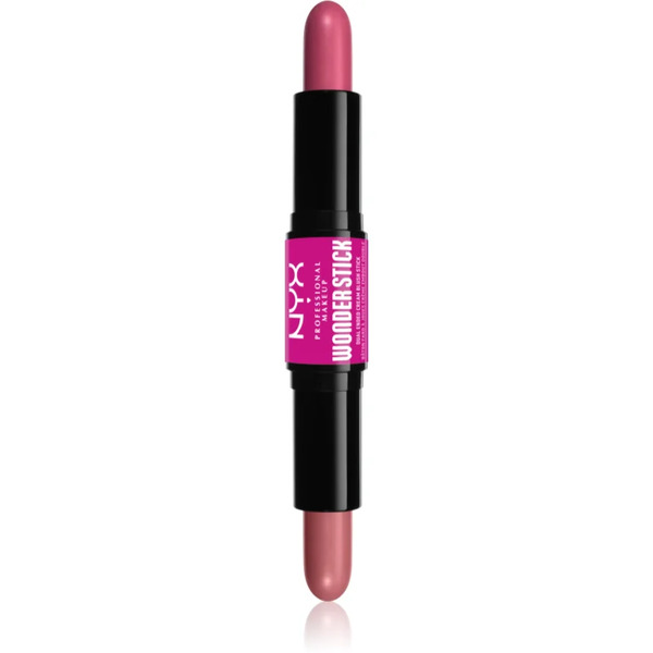  Nyx Professional Makeup Wonder Stick Cream Blush Dwustronny Sztyft Do Konturowania Odcień 01 Light Peach And Baby Pink 2x4 G 