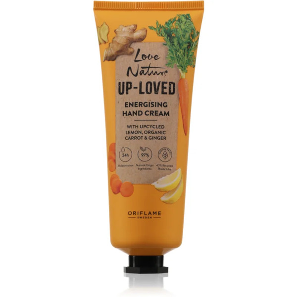  Oriflame Love Nature Up-loved Upcycled Lemon & Organic Carrot & Ginger Krem Nawilżający Do Rąk 75 Ml 