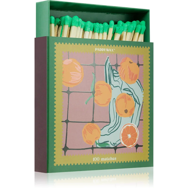 Paddywax Jumbo Boxed Oranges Zapałki 100 Ks 1 Szt. 