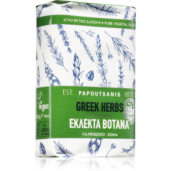  Papoutsanis Greek Herbs Mydło W Kostce 150 G 