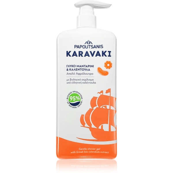  Papoutsanis Karavaki Mandarine-calendula żel Pod Prysznic 750 Ml 