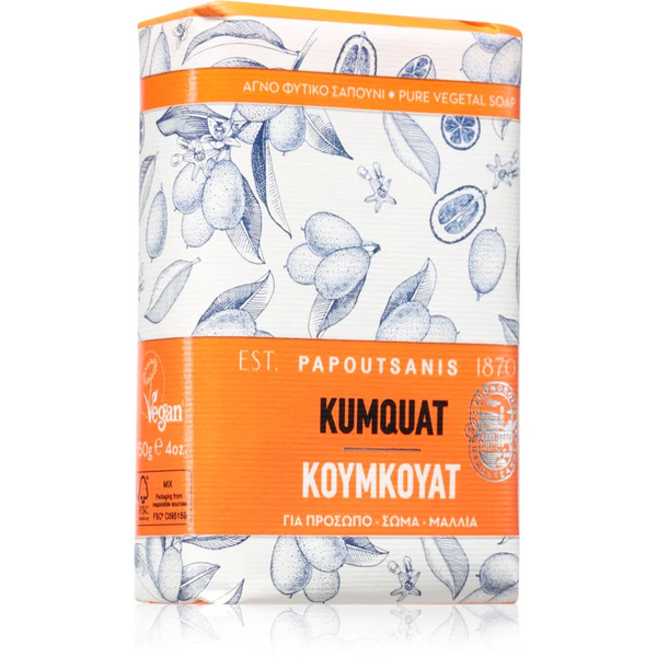  Papoutsanis Kumquat Mydło W Kostce 150 G 