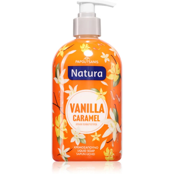 Papoutsanis Natura Vanilla Caramel Mydło W Płynie 480 Ml 