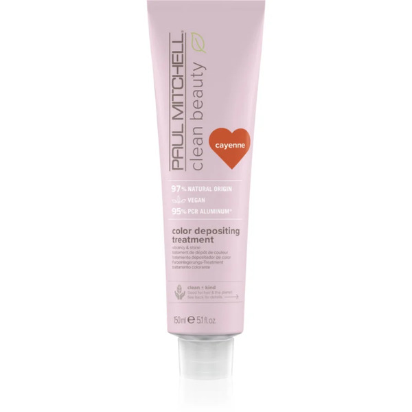  Paul Mitchell Clean Beauty Color Depositing Treatment Maseczka Odżywcza Do Włosów Farbowanych Odcień Cayenne 150 Ml 