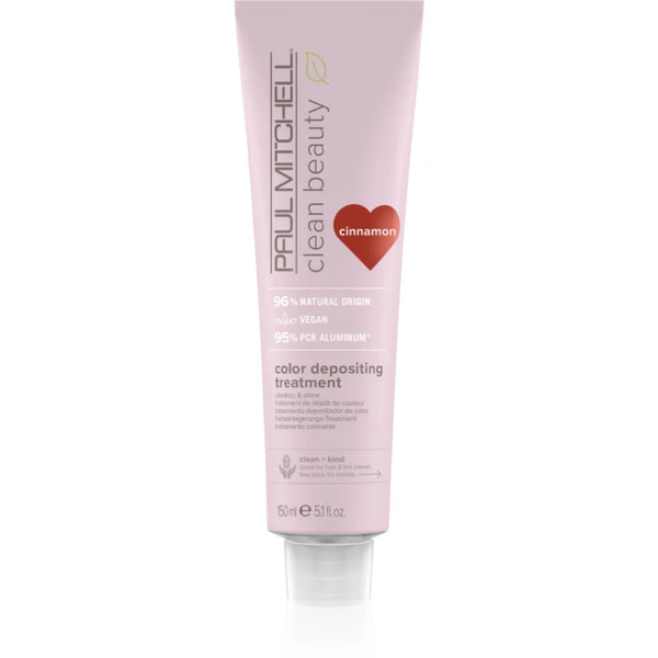  Paul Mitchell Clean Beauty Color Depositing Treatment Maseczka Odżywcza Do Włosów Farbowanych Odcień Cinnamon 150 Ml 