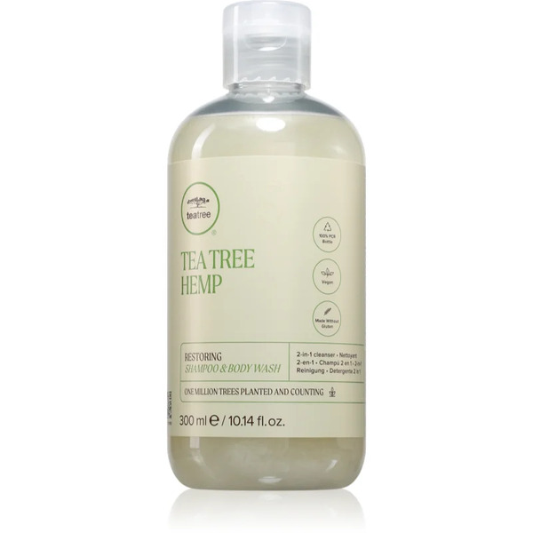  Paul Mitchell Tea Tree Hemp Restoring Shampoo & Body Wash Szampon I żel Pod Prysznic O Działaniu Nawilżającym 300 Ml 