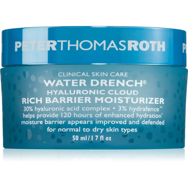  Peter Thomas Roth Water Drench Hyaluronic Cloud Rich Barrier Moisturizer Bogaty Krem Nawilżający Odnawiający Barierę Ochronną Skóry 50 Ml 