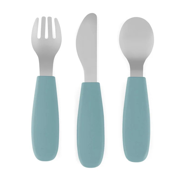  Petite&mars Take&match Stainless Steel Cutlery Set Sztućce Dla Dzieci Frosted Sky 12m+ 3 Szt. 