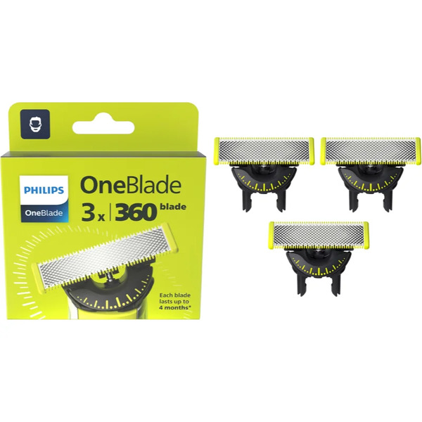  Philips Oneblade 360 Qp430/50 Zapasowe Ostrza For Philips Oneblade 3 Szt. 