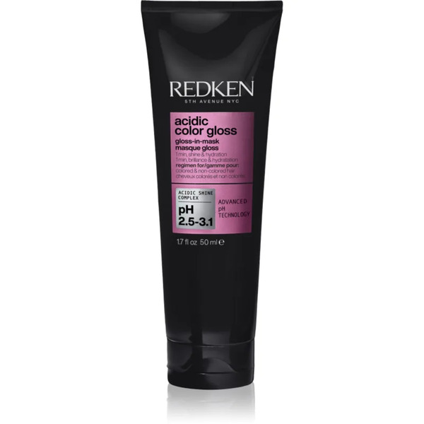  Redken Acidic Color Gloss Gloss-in-mask Odżywczo-nawilżająca Maska Do Włosów Do Nabłyszczania I Zmiękczania Włosów 50 Ml 