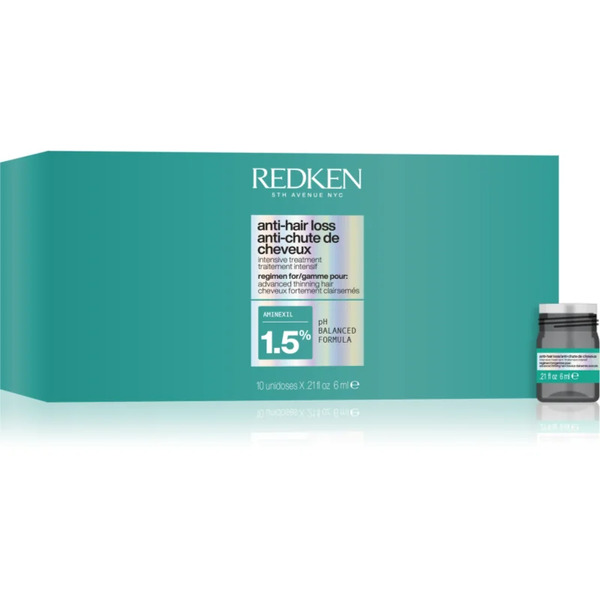  Redken Anti-hair Loss Intensive Treatment Intensywna Kuracja Do Włosów Przeciw Wypadaniu Włosów 1.5% Aminexil 10x6 Ml 