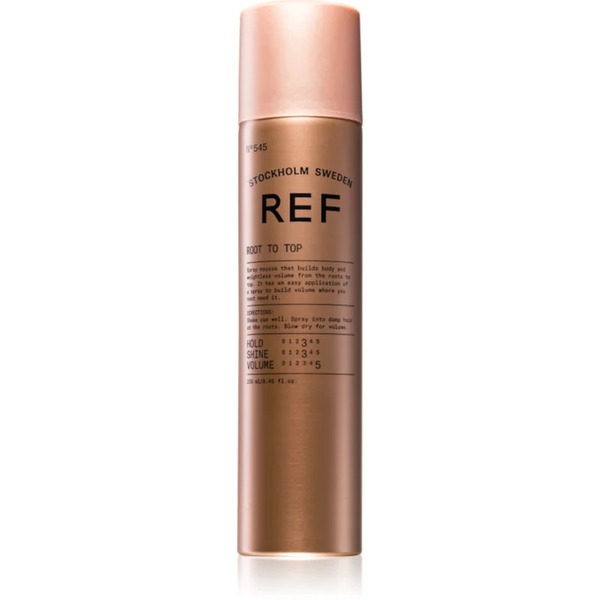  Ref Styling Root To Top Pianka Zwiększająca Objętość U Nasady Dla Naturalnego Utrwalenia I Blasku Włosów 250 Ml 