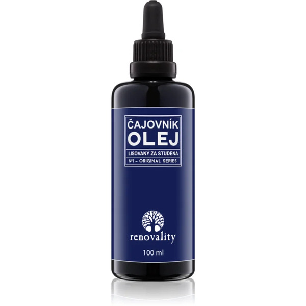  Renovality Original Series Olejek Z Drzewa Herbacianego Tłoczony Na Zimno Olejek Do Twarzy Do Skóry Dojrzałej 100 Ml 