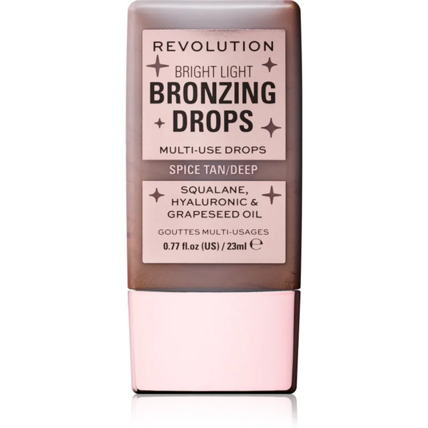  Revolution Bright Light Bronzing Drops Bronzer W Płynie Odcień Deep Bronze Spice 23 Ml 