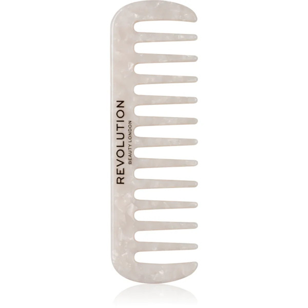  Revolution Haircare Natural Curl Wide Tooth Comb Grzebień Do Włosów Do Włosów Kręconych I Falowanych Odcień White 1 Szt. 