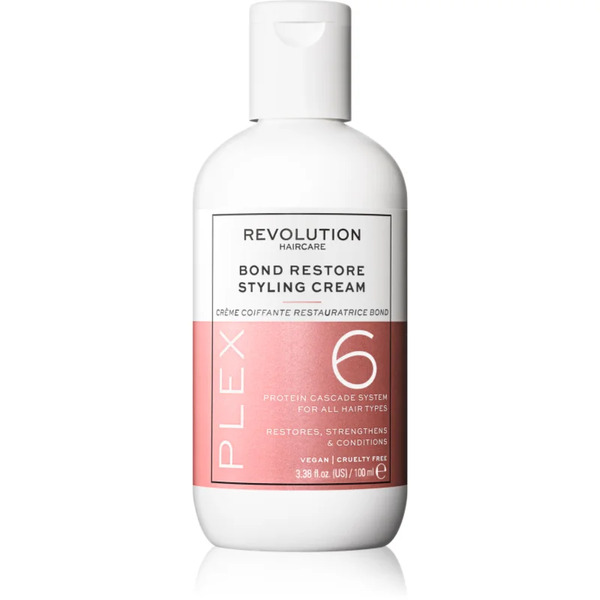  Revolution Haircare Plex No.6 Bond Restore Styling Cream Kuracja Regenerująca Bez Spłukiwania Do Włosów Zniszczonych 100 Ml 