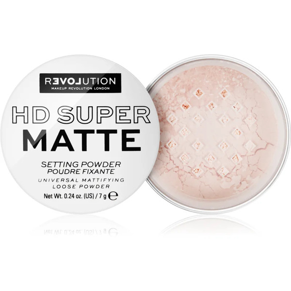  Revolution Relove Hd Super Matte Utrwalający Transparentny Puder Z Matowym Wykończeniem Odcień Transparent 7 G 