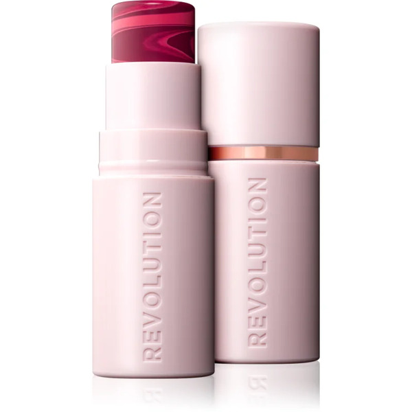  Revolution Skin Silk Blush Stick Róż Do Policzków W Kremie W Sztyfcie Odcień Berry Pink Marble 4.5 G 